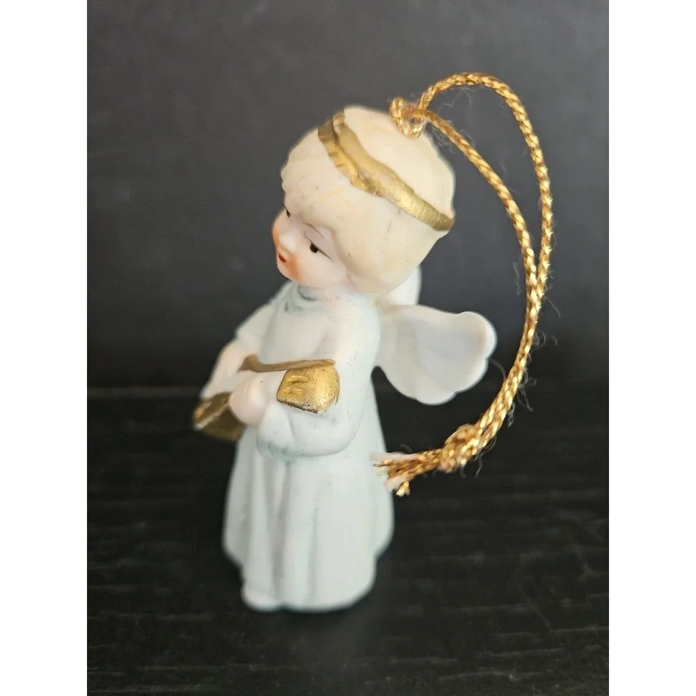 Vintage Guardian‎ Angel Ornament Porcelain